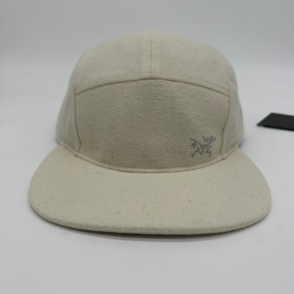 Arc'teryx Wool Calidum 5 Panel Hat Cap Arctic‎ Silk Off White Ivory One Size NWT